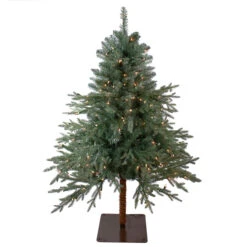 4.5' Pre-Lit Full Fairbanks Alpine Artificial Christmas Tree - Clear Lights