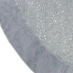 48" Gray And Silver Faux Fur Snake Skin Pattern Christmas Tree Skirt 8 48" Gray And Silver Faux Fur Snake Skin Pattern Christmas Tree Skirt -Optimal Christmas Shop northlight t1190661 2 sample 27481.1667535645