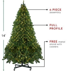 14' Pre-Lit Full Olympia Pine Artificial Christmas Tree - Warm White Lights -Optimal Christmas Shop northlight th28355 thumbnail 1 37192.1667572685