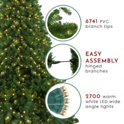 14' Pre-Lit Full Olympia Pine Artificial Christmas Tree - Warm White Lights -Optimal Christmas Shop northlight th28355 thumbnail 2 71557.1667572686