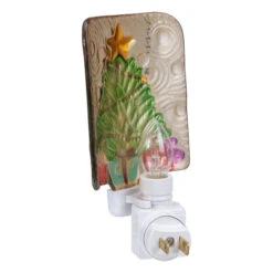 4" Green And Gold Christmas Tree Night Light 9 4" Green And Gold Christmas Tree Night Light -Optimal Christmas Shop northlight tn89416 3 16453.1667488092