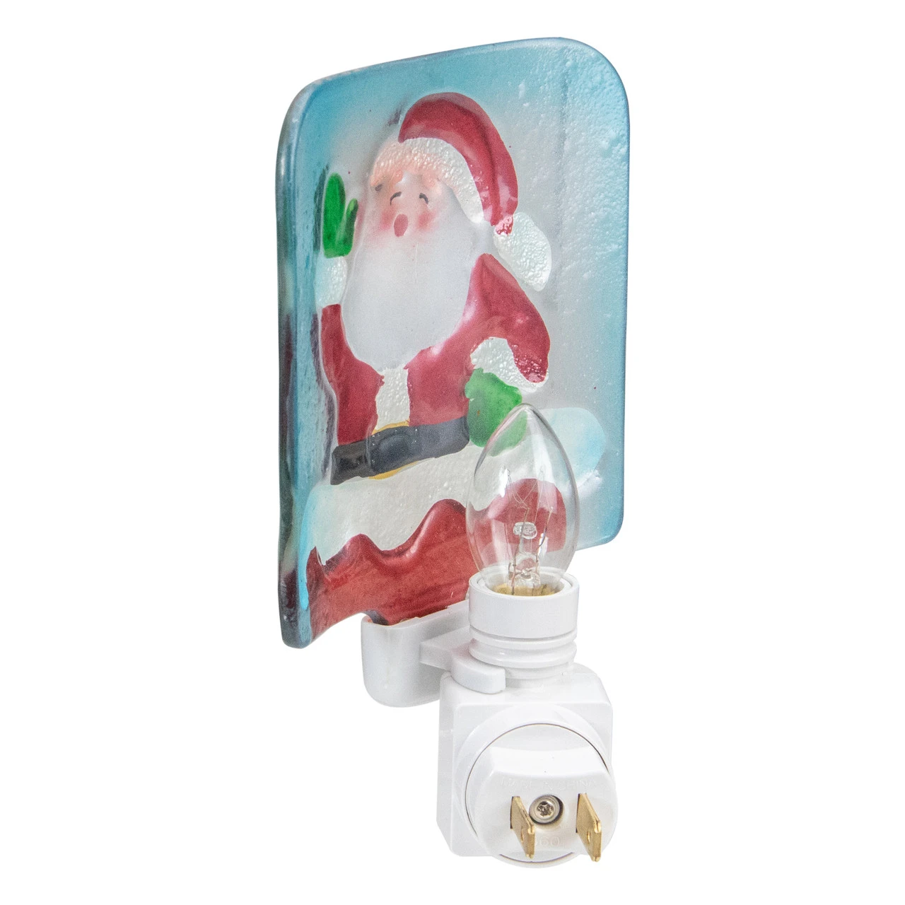 6" Red And White Santa Claus Christmas Night Light 6 6" Red And White Santa Claus Christmas Night Light - Image 4