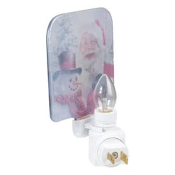4" Red And White Santa And A Snowman Christmas Night Light -Optimal Christmas Shop northlight tn91445 3 56050.1667509730
