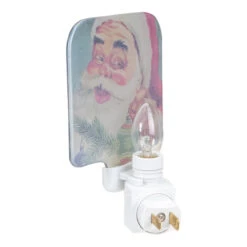 4" Red And Blue Santa Glass Christmas Night Light -Optimal Christmas Shop northlight tn91446 3 16521.1667509729