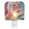 4" Red And Blue Santa Glass Christmas Night Light -Optimal Christmas Shop northlight tn91446 94317.1667509729