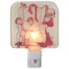 6" Norman Rockwell 'Santa Looking At Two Sleeping Children' Glass Christmas Night Light -Optimal Christmas Shop northlight tn93387 24210.1667659645