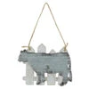4.5" Country Rustic Cow And White Picket Fence Christmas Ornament -Optimal Christmas Shop northlight tr88688 43955.1667573331