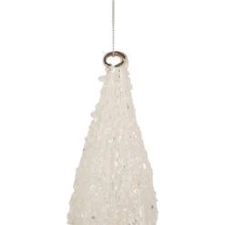 9.5" White Beaded Glitter Finial Glass Christmas Ornament 7 9.5" White Beaded Glitter Finial Glass Christmas Ornament -Optimal Christmas Shop northlight tr92584 2 71583.1680063878