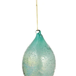 7" Transparent Blue Textured Glass Finial Christmas Ornament -Optimal Christmas Shop northlight tr92607 2 03626.1667642647