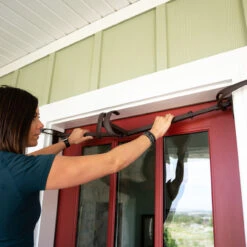 Adjustable Christmas Garland Hanger For Single Door Frames -Optimal Christmas Shop northlight v 20720 brn 3updated 32453.1667490771