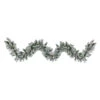 9' X 10" Flocked Angel Pine Artificial Christmas Garland With Pinecones, Unlit -Optimal Christmas Shop northlight v03980 04289.1684941695