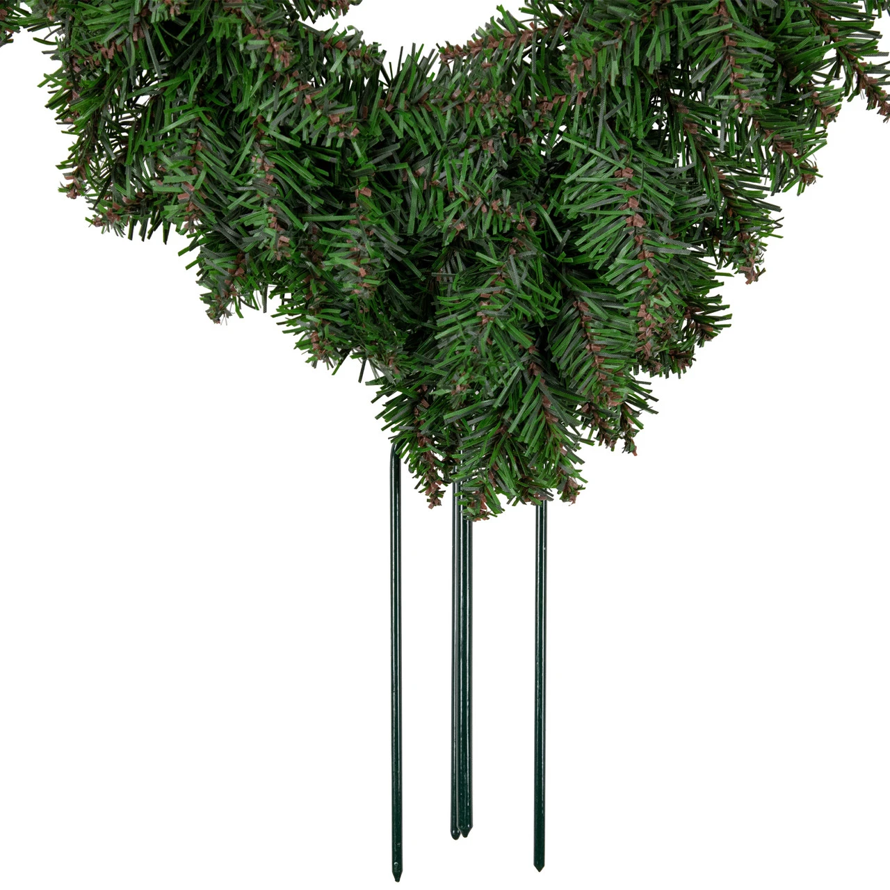 Artificial Pine Heart Shaped Wreath With Ground Stakes, 25-Inch, Unlit 6 Artificial Pine Heart Shaped Wreath With Ground Stakes, 25-Inch, Unlit - Image 4