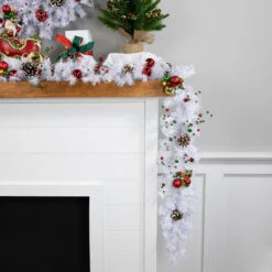 9' X 10" White Canadian Pine Artificial Christmas Garland, Unlit 7 9' X 10" White Canadian Pine Artificial Christmas Garland, Unlit -Optimal Christmas Shop northlight v04273 3 76678.1667655121