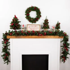 Green Colorado Spruce Artificial Christmas Wreath, 16-Inch, Unlit -Optimal Christmas Shop northlight v15095 02 25236.1687965058