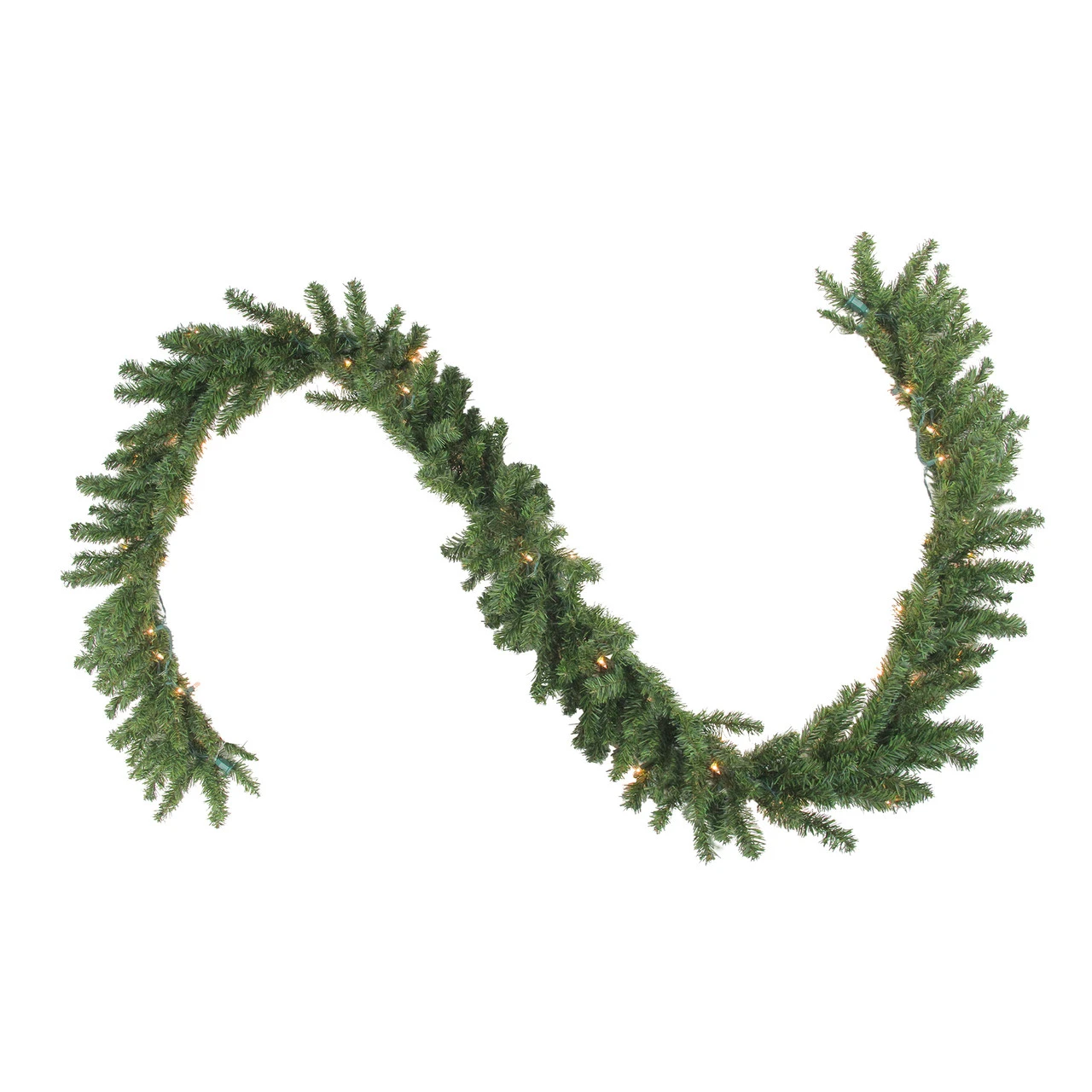 9' X 12" Pre-Lit Canadian Pine Artificial Christmas Garland - Clear Lights 3 9' X 12" Pre-Lit Canadian Pine Artificial Christmas Garland - Clear Lights