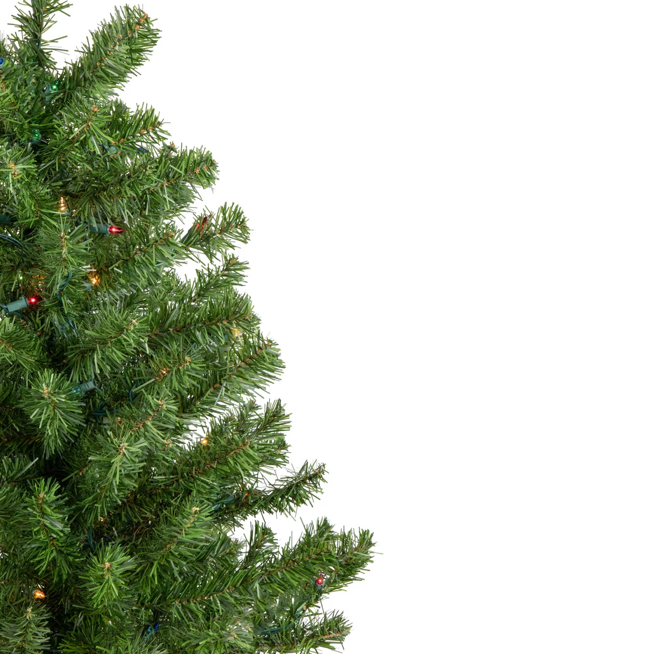5' Pre-Lit Medium Canadian Pine Artificial Christmas Tree - Multicolor Lights 6 5' Pre-Lit Medium Canadian Pine Artificial Christmas Tree - Multicolor Lights - Image 4