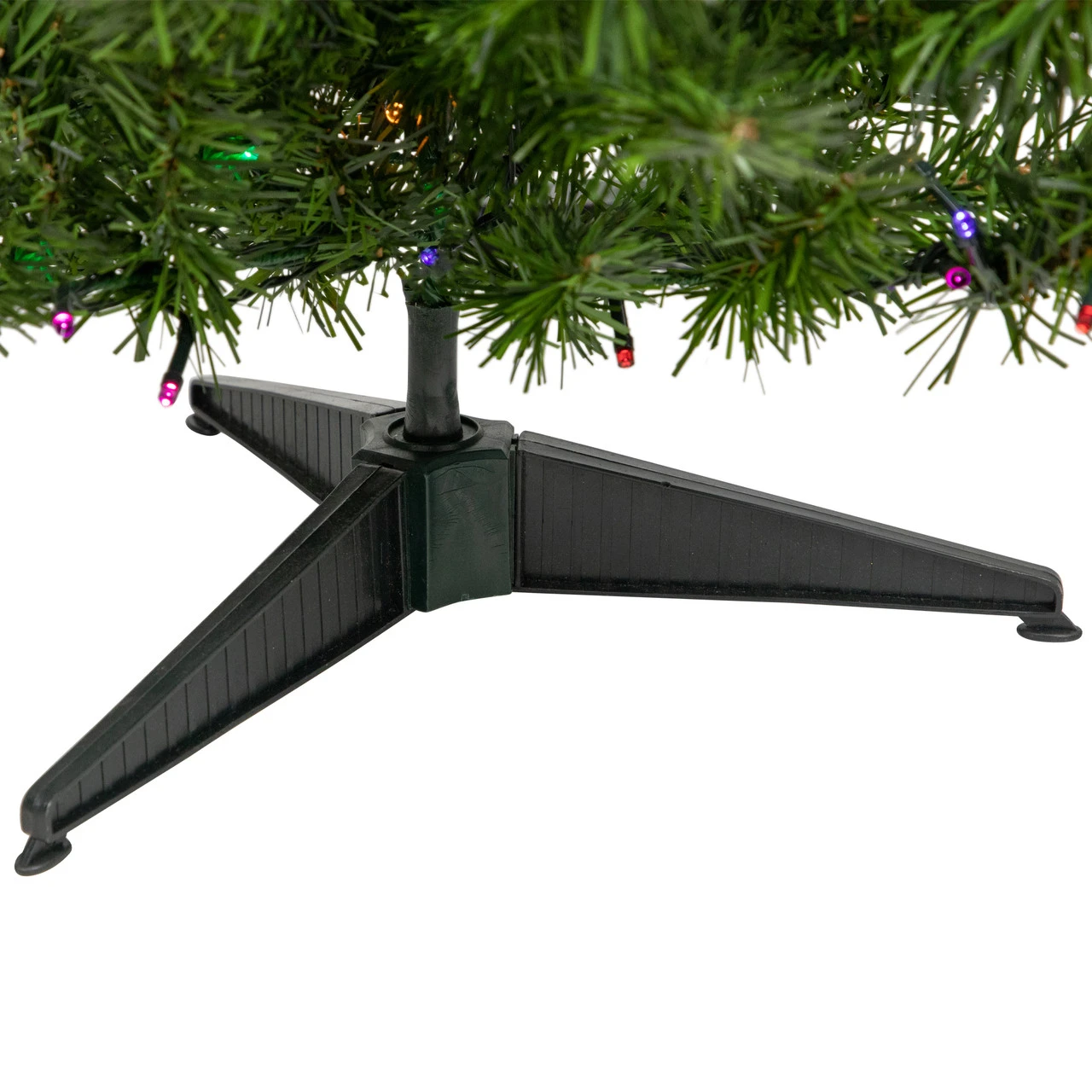 3' Pre-Lit LED Medium Canadian Pine Artificial Christmas Tree - Multicolor Lights 7 3' Pre-Lit LED Medium Canadian Pine Artificial Christmas Tree - Multicolor Lights - Image 5