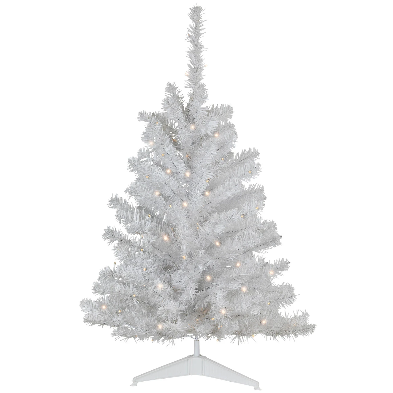 3' Pre-Lit LED Medium Pine Artificial Christmas Tree - Clear Lights 4 3' Pre-Lit LED Medium Pine Artificial Christmas Tree - Clear Lights - Image 2