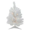 1.5' Pre-Lit Snow White Pine Artificial Christmas Tree - Clear LED Lights -Optimal Christmas Shop northlight v15863 26051.1667491116