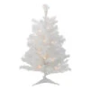 3' Battery Operated Pre-Lit LED White Pine Artificial Christmas Tree- Clear Light -Optimal Christmas Shop northlight v15866 1 18052.1667520879