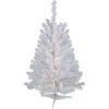 3' Pre-Lit LED Snow White Medium Artificial Christmas Tree - Clear Lights -Optimal Christmas Shop northlight v15866 1 50171.1682534908