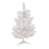 2' Pre-Lit Medium Snow White Pine Artificial Christmas Tree - Multicolor LED Lights -Optimal Christmas Shop northlight v15867 86368.1667534214