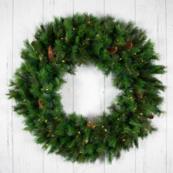 Pre-Lit Royal Oregon Pine Artificial Christmas Wreath, 24-Inch Clear Lights -Optimal Christmas Shop northlight v15890 3 55453.1667573419