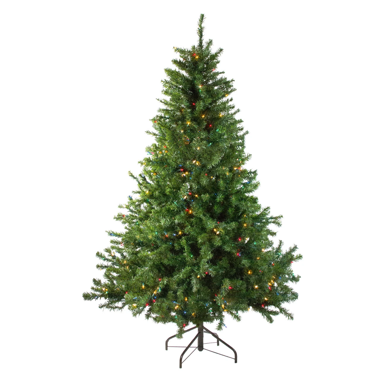 5' Pre-Lit Medium Canadian Pine Artificial Christmas Tree - Multicolor Lights 3 5' Pre-Lit Medium Canadian Pine Artificial Christmas Tree - Multicolor Lights