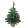 3' Potted Royal Oregon Pine Burlap Base Full Artificial Christmas Tree - Unlit