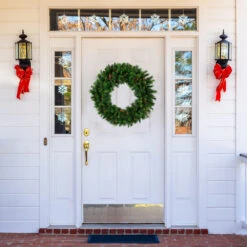 Pre-Lit Royal Oregon Pine Artificial Christmas Wreath, 24-Inch Clear Lights -Optimal Christmas Shop northlight v15938 thumbnail 00965.1667573418