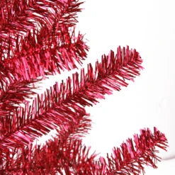 3' Medium Red Tinsel Twig Artificial Christmas Tree, Unlit 6 3' Medium Red Tinsel Twig Artificial Christmas Tree, Unlit -Optimal Christmas Shop northlight v15946 closeup 71430.1683223982