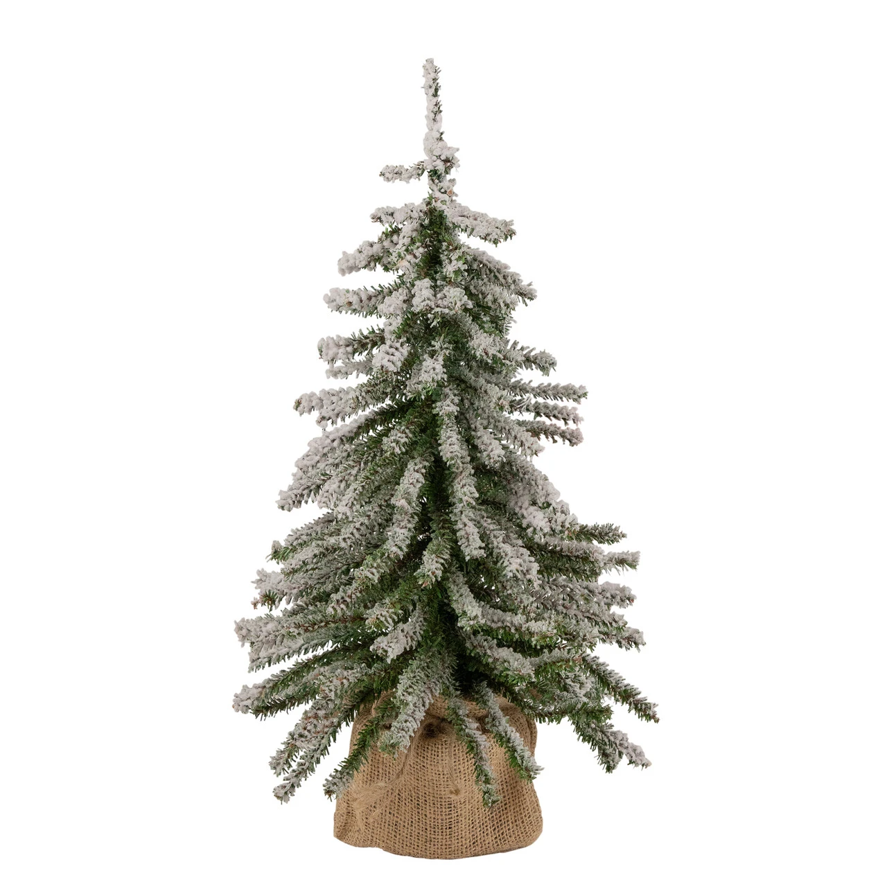 18" Potted Flocked Downswept Mini Village Pine Medium Artificial Christmas Tree - Unlit 3 18" Potted Flocked Downswept Mini Village Pine Medium Artificial Christmas Tree - Unlit