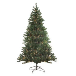 7' Pre-Lit Medium Balsam Pine Artificial Christmas Tree - Clear Lights
