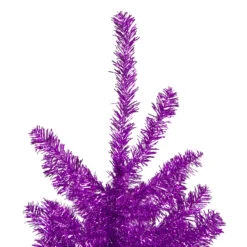 4.5' Metallic Purple Tinsel Artificial Christmas Tree -Unlit 9 4.5' Metallic Purple Tinsel Artificial Christmas Tree -Unlit -Optimal Christmas Shop northlight v27322 2 09443.1667530624