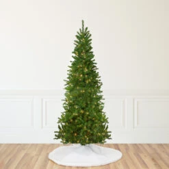 9' Pre-Lit Green Pencil Canadian Pine Artificial Christmas Tree - Clear Lights