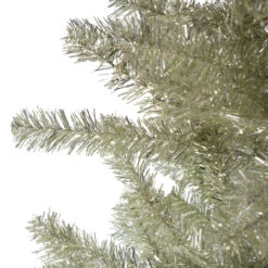 6' Unlit Medium Platinum Tinsel Artificial Christmas Tree -Optimal Christmas Shop northlight v27333 3 05454.1682520622