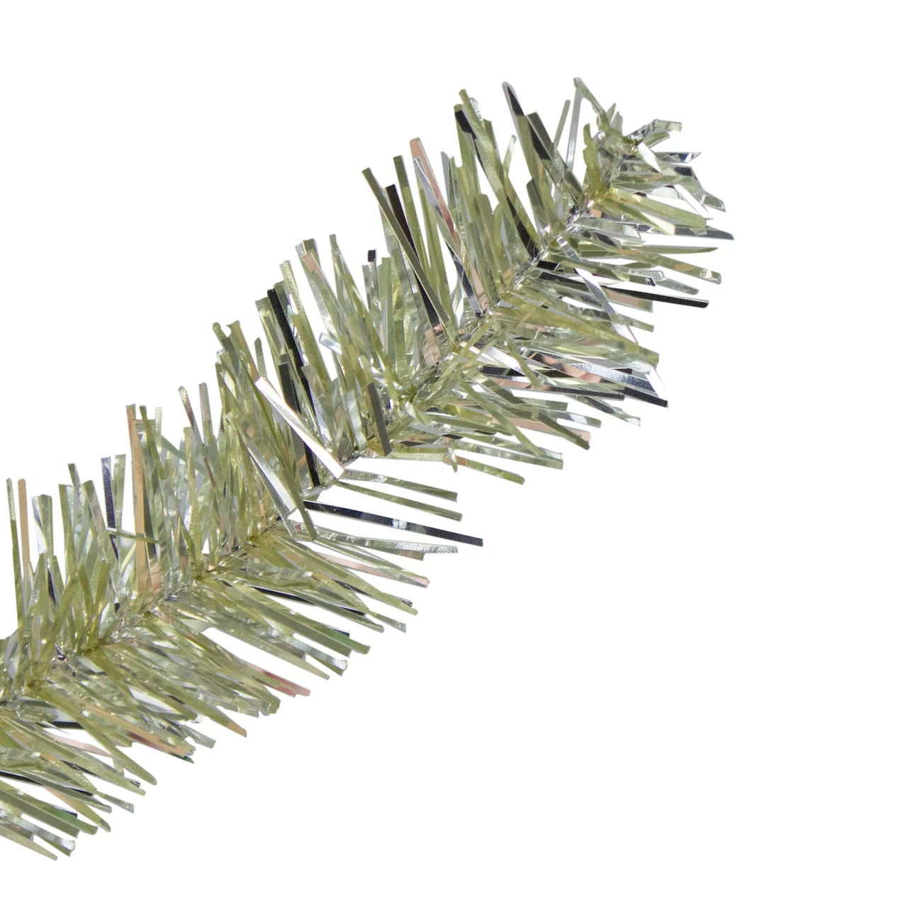 4.5' Soft Metallic Champagne Artificial Tinsel Christmas Tree - Clear Lights 4 4.5' Soft Metallic Champagne Artificial Tinsel Christmas Tree - Clear Lights - Image 2
