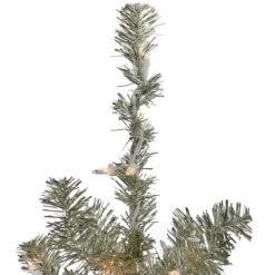 3' Metallic Platinum Artificial Tinsel Christmas Tree - Clear Lights -Optimal Christmas Shop northlight v27338 2 84663.1682520531