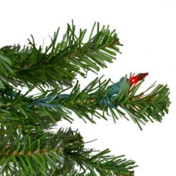 7.5' Pre-Lit Pencil Canadian Pine Artificial Christmas Tree - Multicolor Lights -Optimal Christmas Shop northlight v27349 3 77996.1667573692