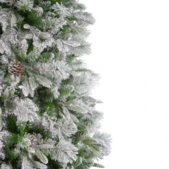 7.5' Flocked Rosemary Emerald Angel Pine Artificial Christmas Tree - Unlit -Optimal Christmas Shop northlight v27353 1 20834.1667573607