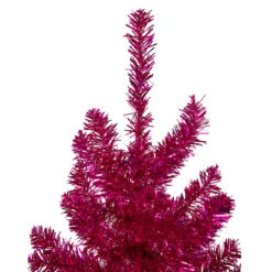 7' Metallic Dark Pink Artificial TinselChristmas Tree - Unlit -Optimal Christmas Shop northlight v27356 2 93448.1682111775