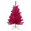 3' Metallic Pink Tinsel Artificial Christmas Tree - Unlit