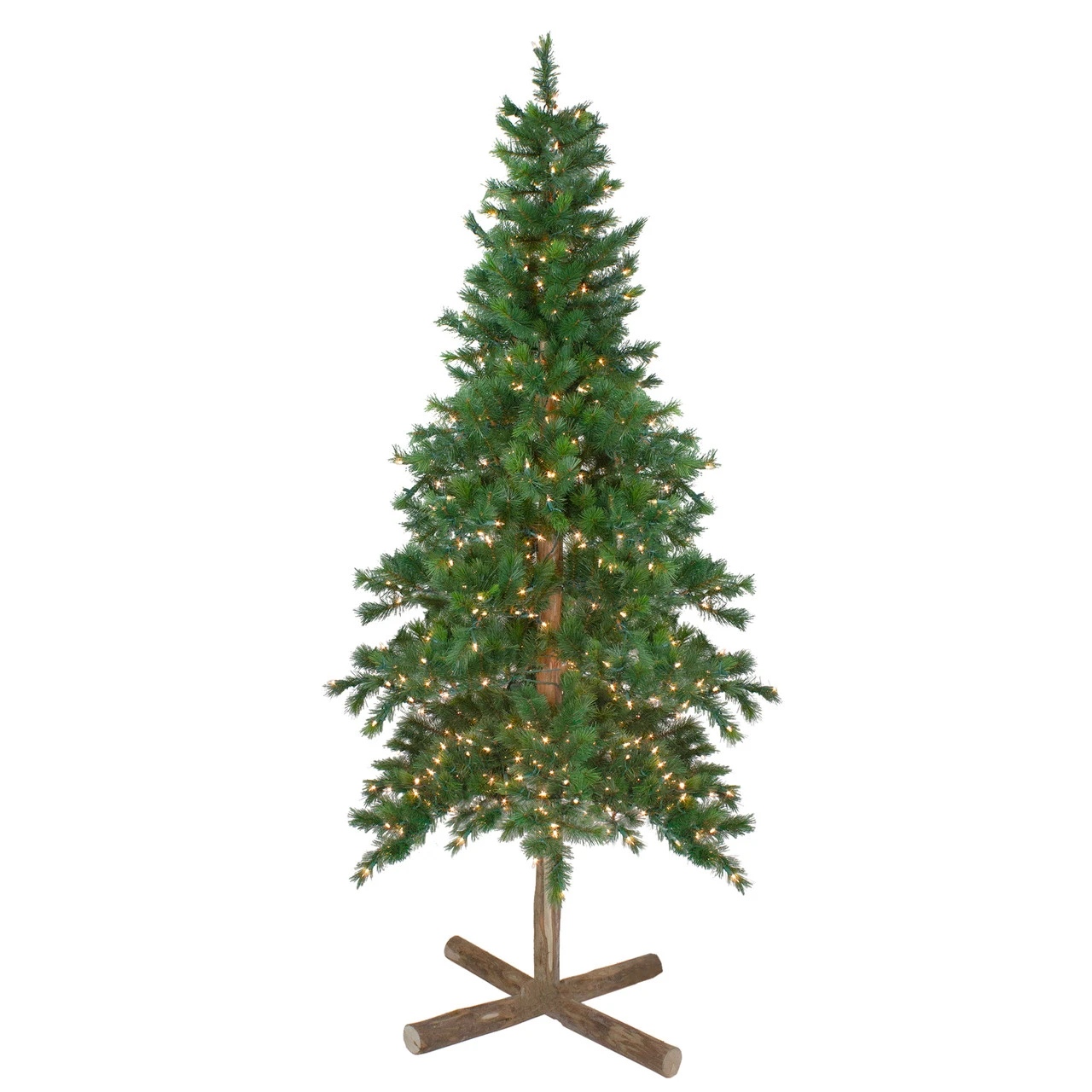 6.5' Pre-Lit Slim Royal Alpine Artificial Christmas Tree - Clear Lights 3 6.5' Pre-Lit Slim Royal Alpine Artificial Christmas Tree - Clear Lights