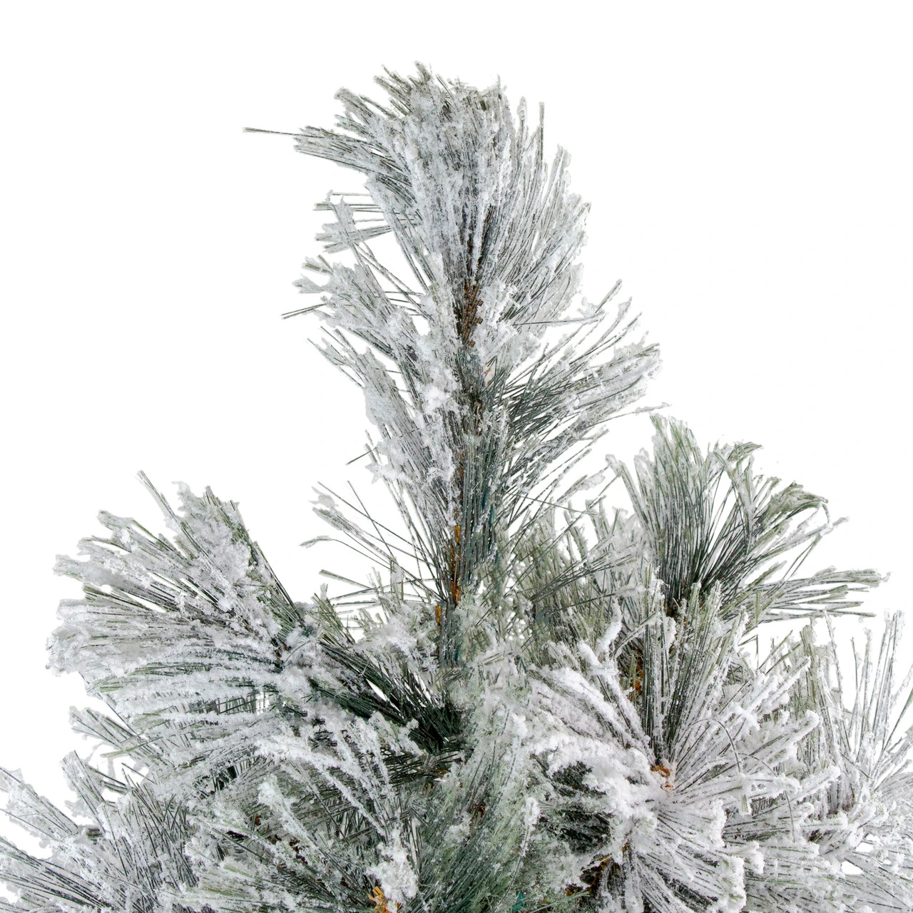 4.5' Flocked Black Spruce Artificial Christmas Tree - Unlit 5 4.5' Flocked Black Spruce Artificial Christmas Tree - Unlit - Image 3