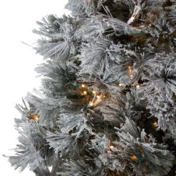 7.5' Pre-Lit Full Black Spruce Artificial Christmas Tree - Clear LED Lights -Optimal Christmas Shop northlight v27372 2 54081.1684856105
