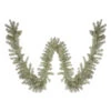 9 X 12 Pre-lit Metallic Sterling Silver Artificial Christmas Tinsel Garland - Clear Lights 2 9 X 12 Pre-lit Metallic Sterling Silver Artificial Christmas Tinsel Garland - Clear Lights -Optimal Christmas Shop northlight v27373 1 24215.1681321680