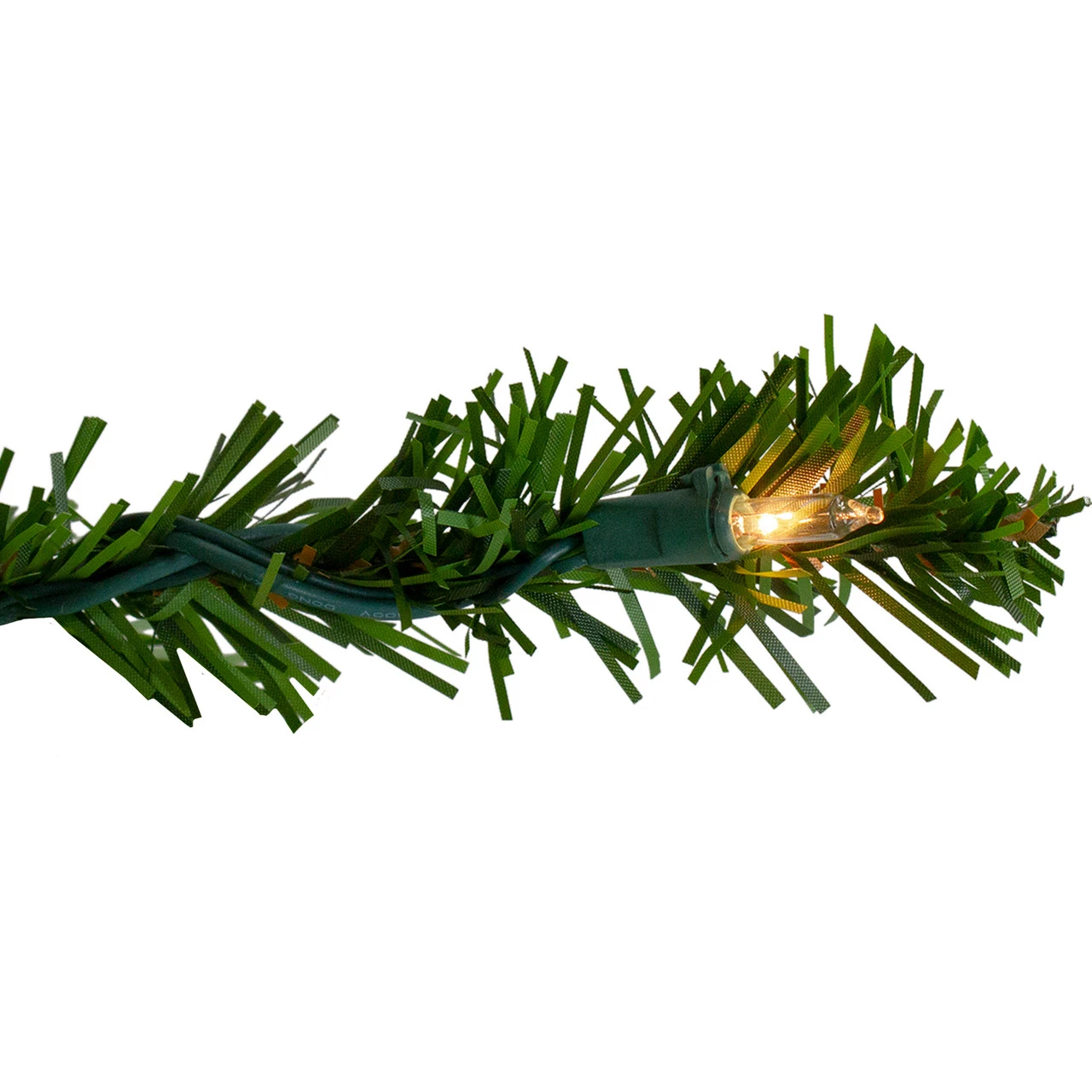 7.5' Pre-Lit Medium Canadian Pine Artificial Christmas Wall Tree - Clear Lights 4 7.5' Pre-Lit Medium Canadian Pine Artificial Christmas Wall Tree - Clear Lights - Image 2