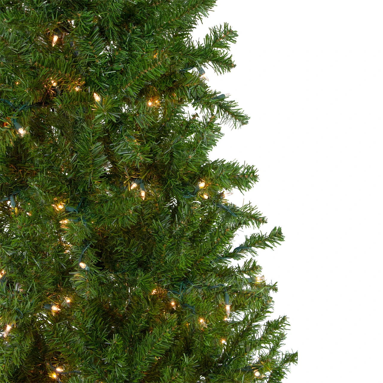 7.5' Pre-Lit Pencil Canadian Pine Artificial Christmas Tree - Clear Lights 5 7.5' Pre-Lit Pencil Canadian Pine Artificial Christmas Tree - Clear Lights - Image 3