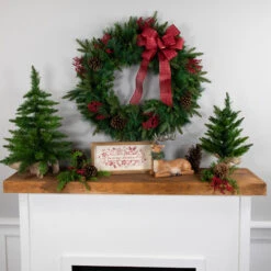 Rosemary Emerald Angel Pine Artificial Christmas Wreath - 30-Inch, Unlit -Optimal Christmas Shop northlight v27384 1 61031.1667574587