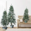 Set Of 3 Flocked Alpine Artificial Christmas Trees - Unlit -Optimal Christmas Shop northlight v27430updated 35505.1676305807